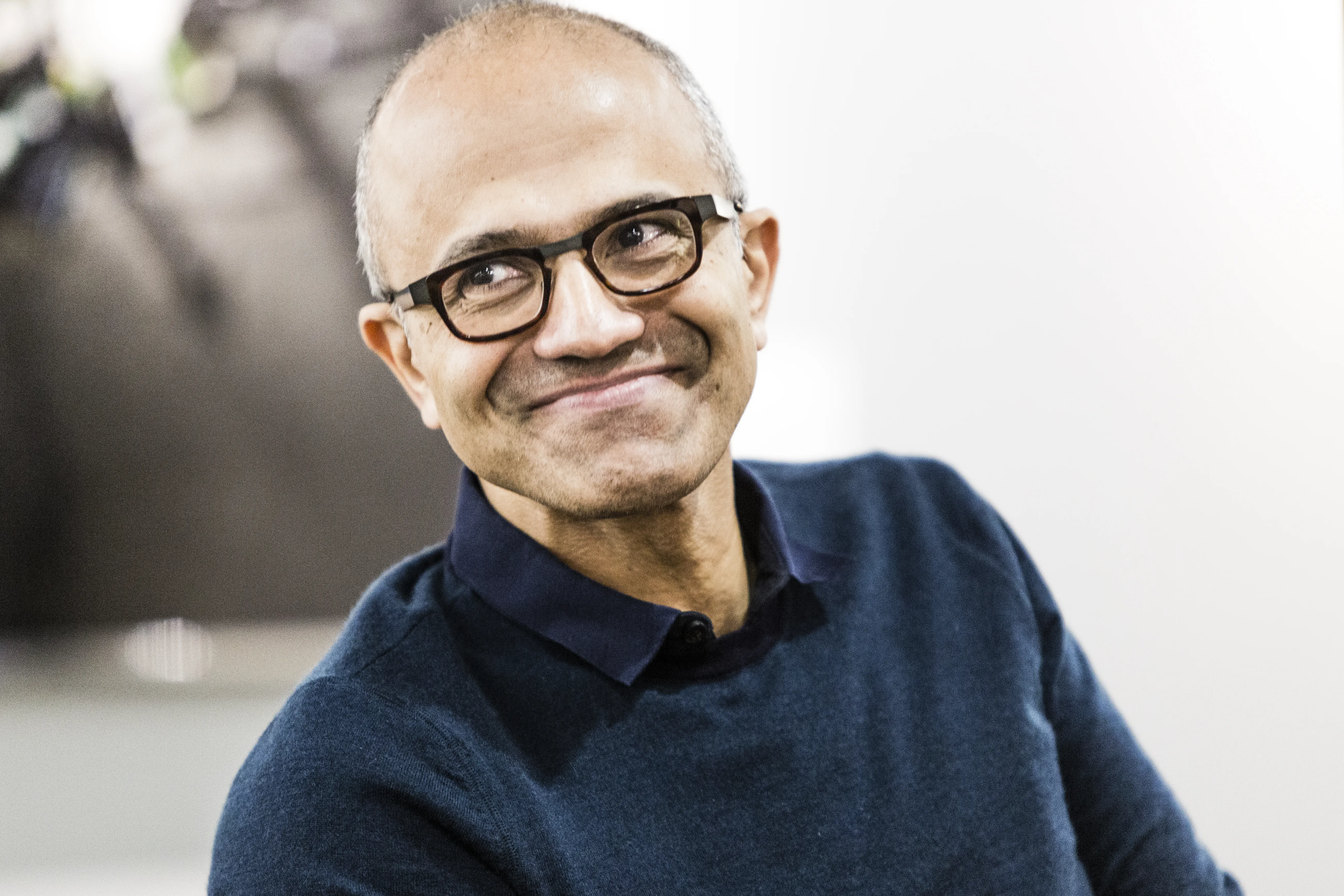 Portrait of Microsoft CEO Satya Nadella